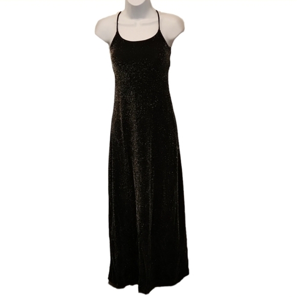 𝅺ESPRESSA Halter Tie Back Sparkle Evening Gown Dress - Picture 1 of 8